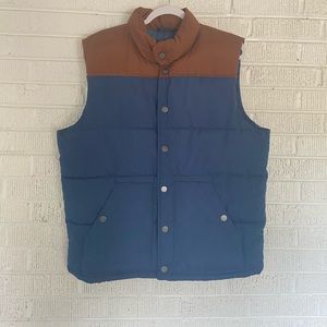 Mens two toned puffer vest
